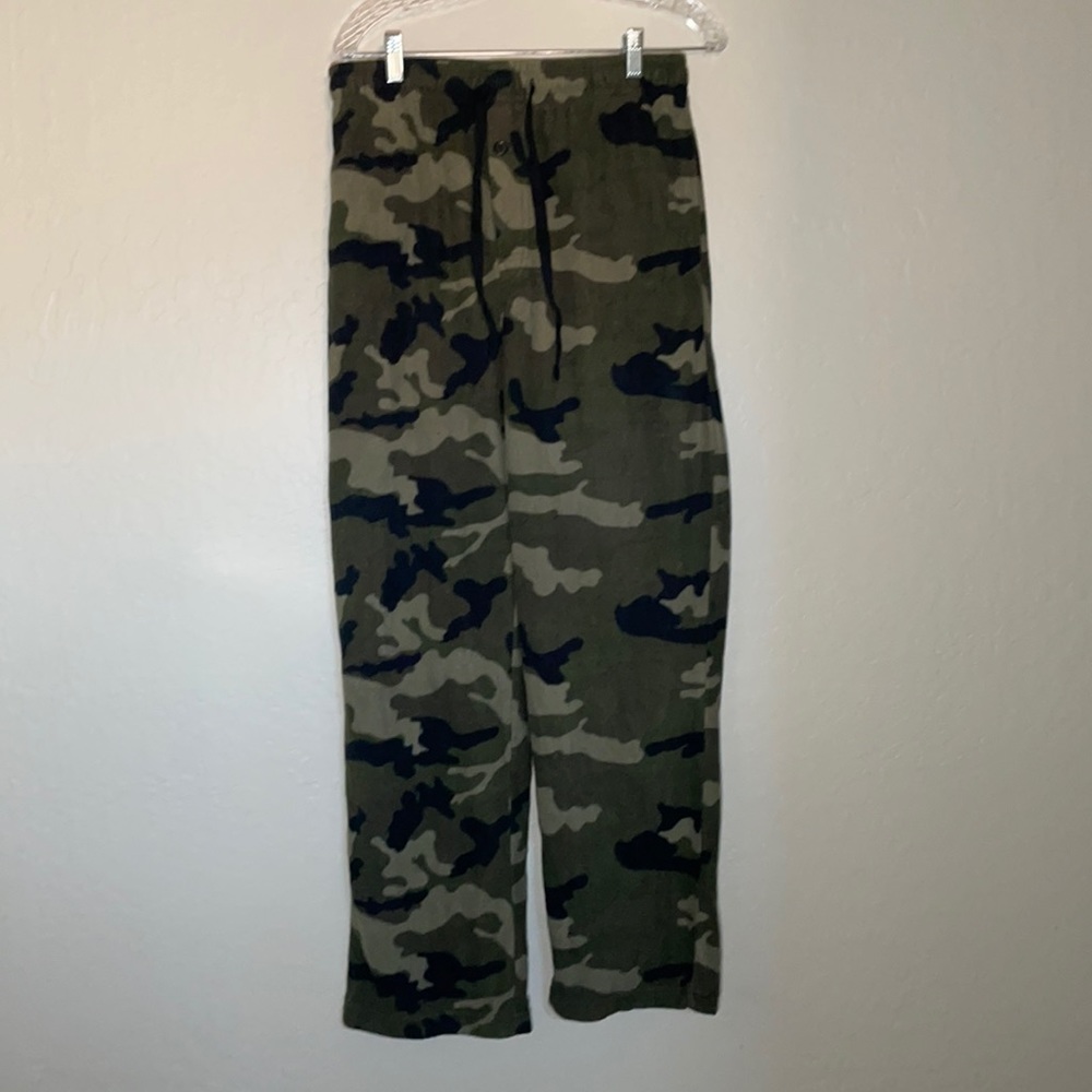 Fruit Of The Loom Men's Green Camo Sweatpants Size Medium